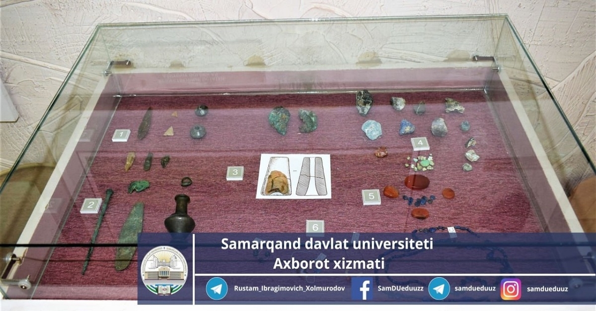  Samarqand davlat universitetining Arxeologiya muzeyi haqida nimalarni bilasiz?