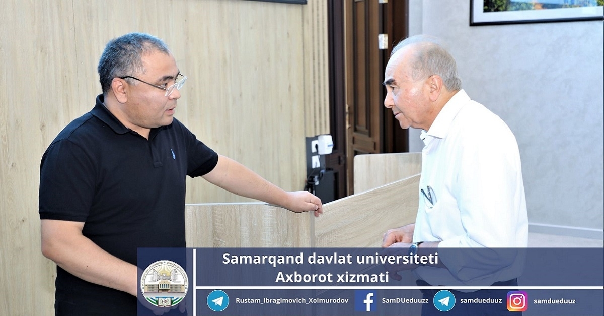 The Minister of Higher Education, Science and Innovation visited Samarkand State University...