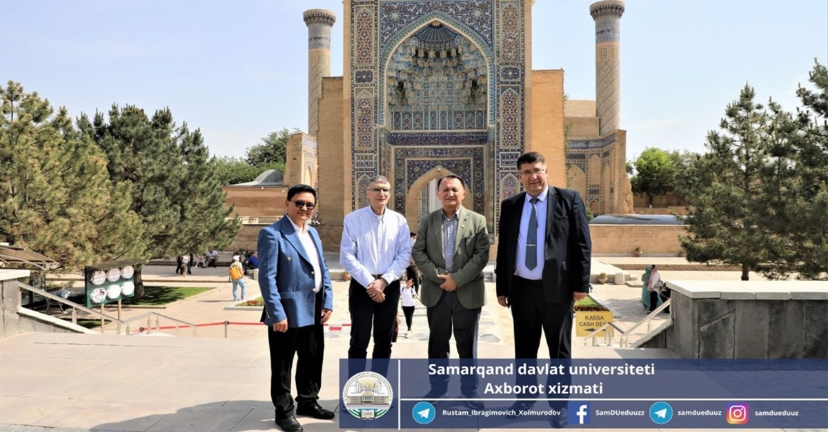 NOBEL PRIZE WINNER AZIZ SANJAR AT SAMARKAND STATE UNIVERSITY...