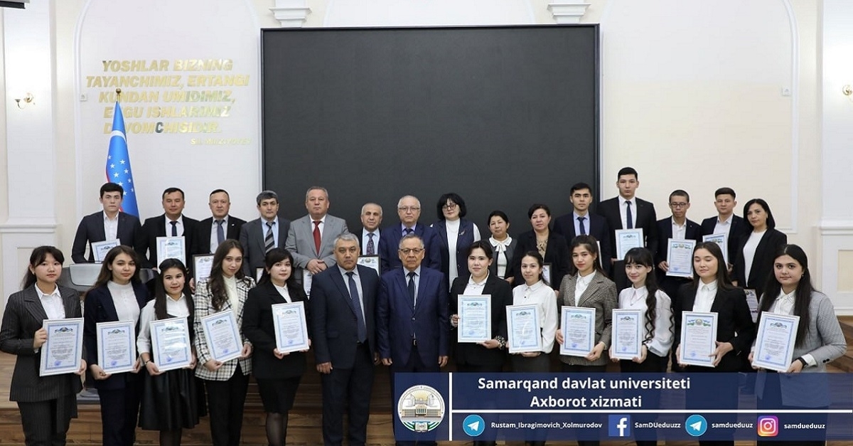 Gifted students and their leaders were awarded...
