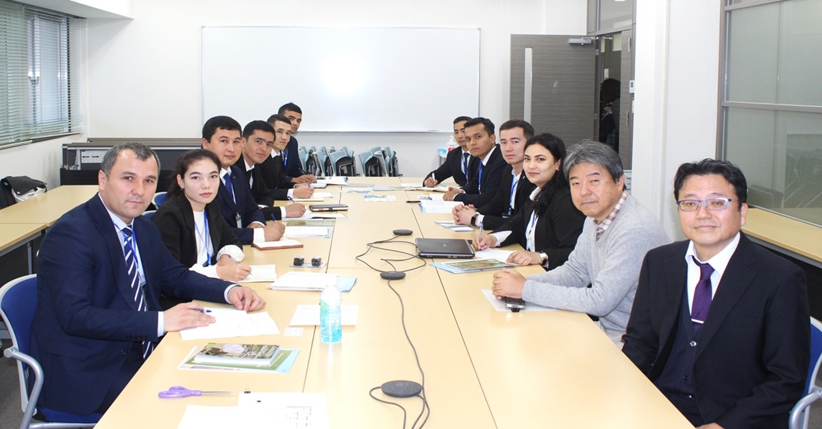 Students and researchers of Samarkand State University are at the Japanese University of Tottori...