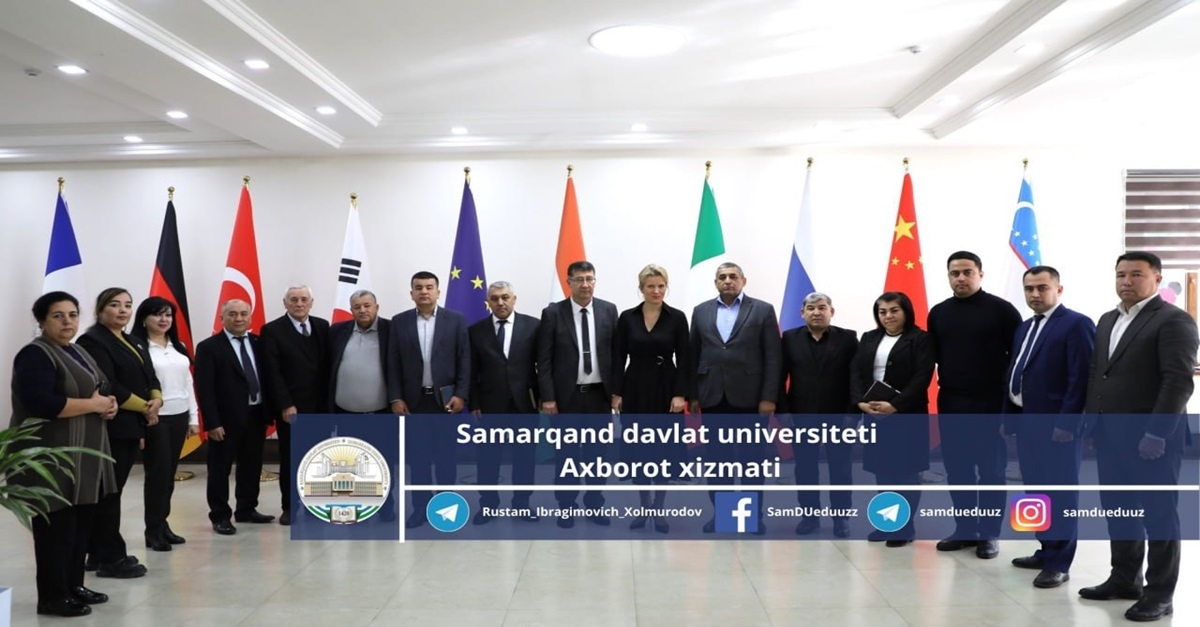 Ekaterina Shikina, director of the Wealth of Health organization, visited Samarkand State University.