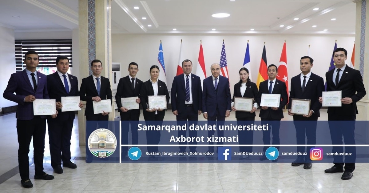  Samarqand davlat universiteti talabalari Yaponiyaning Tottori universitetida malaka oshirib qaytdi...