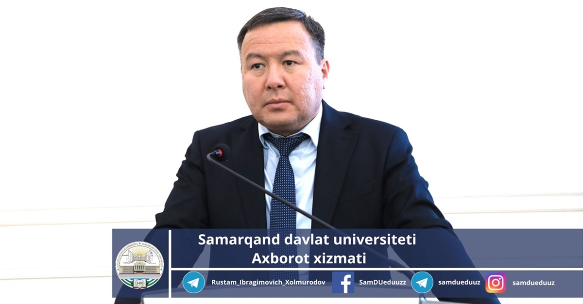 A seminar was organized for tutors of Samarkand State University...