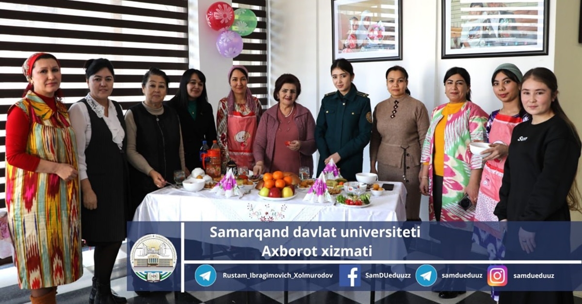 Samarqand davlat universitetida pazandalik mahorati tanlovi o’tkazildi