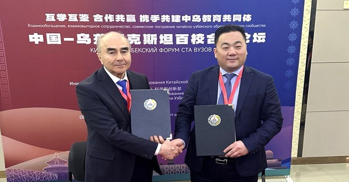 Memorandums of cooperation were signed with Chinese higher education institutions...