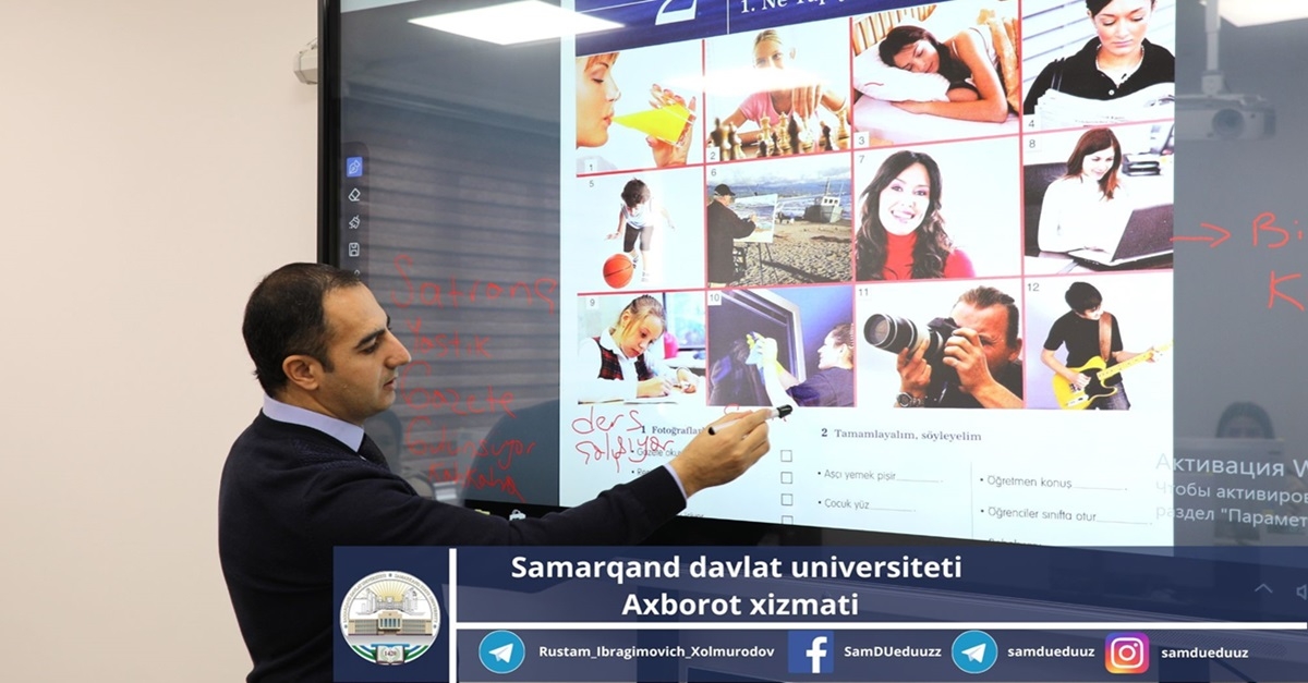 Преподаватель из Турции, PhD Эмрах Йылмаз начал проводить уроки турецкого языка в Научно-исследовательском центре тюркологии Самаркандского государственного университета...
