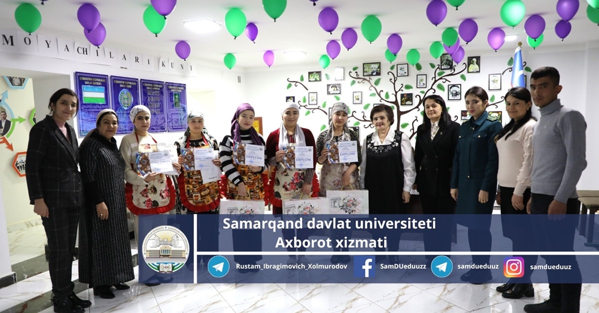 In the student dormitory No. 3 of Samarkand State University, the “Osh Bulsin” competition was held among girls...