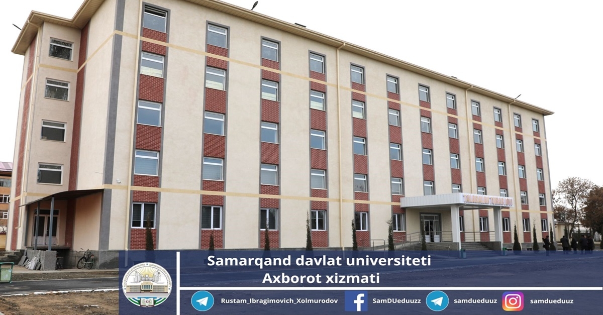 Construction work at the Institute of Agrobiotechnologies and Food Security of Samarkand State University was inspected...