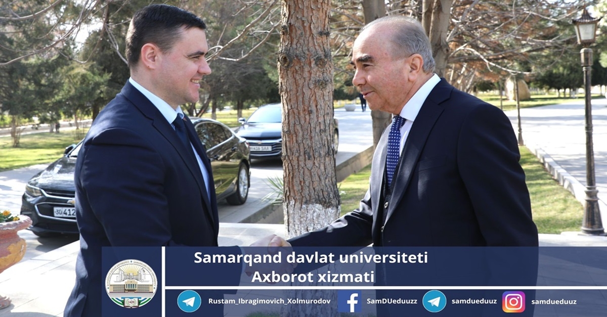 Samarqand davlat universitetiga Belarus Respublikasi taʼlim vaziri Andrey Ivanes boshchiligidagi delegatsiya tashrif buyurdi…