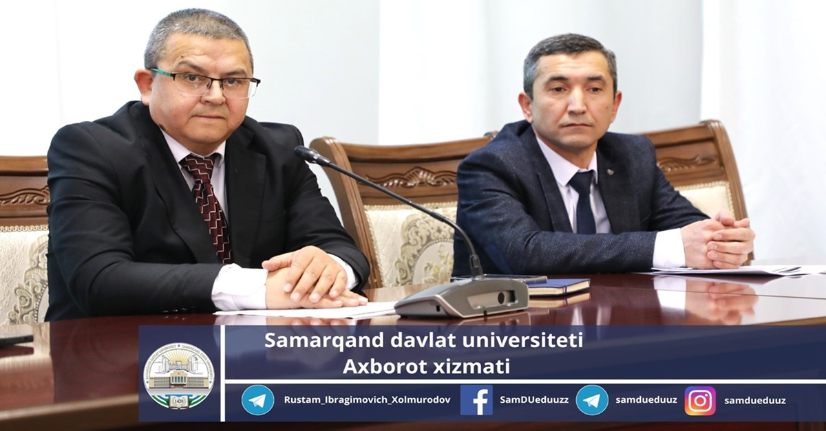 Samarqand davlat universiteti filologiya fakultetida 