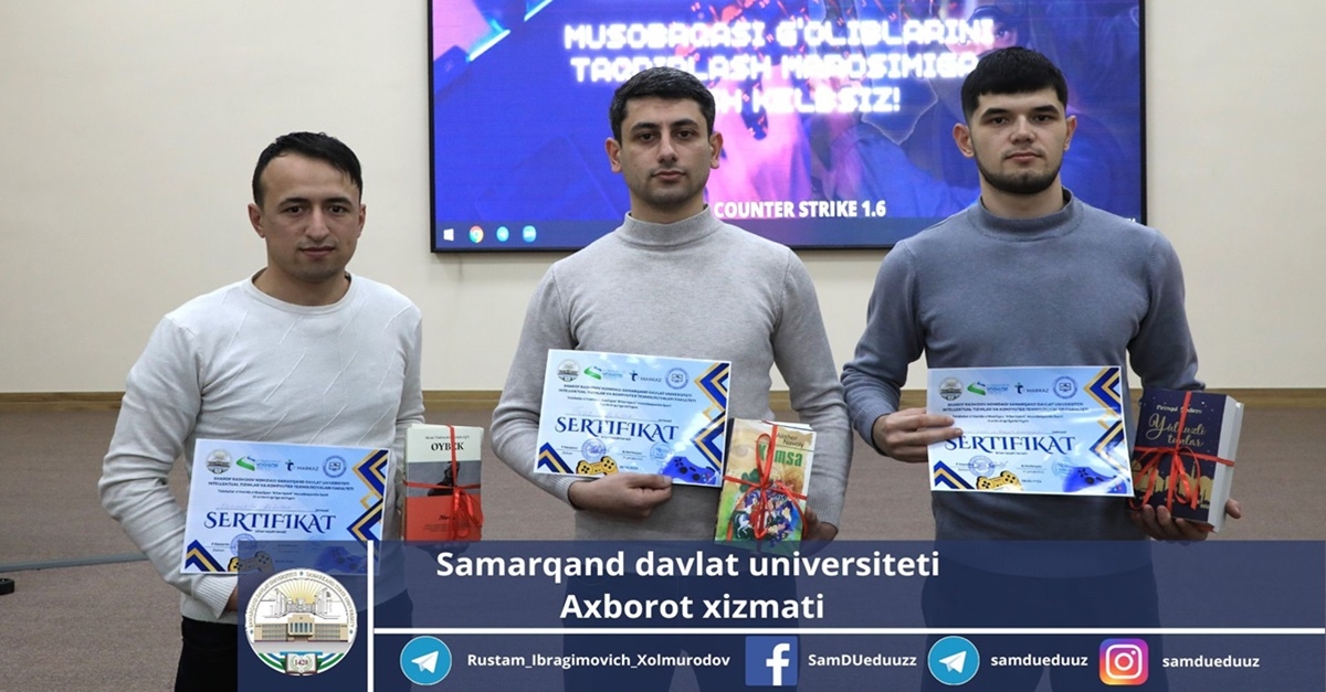 E-sports competitions were held at Samarkand State University..