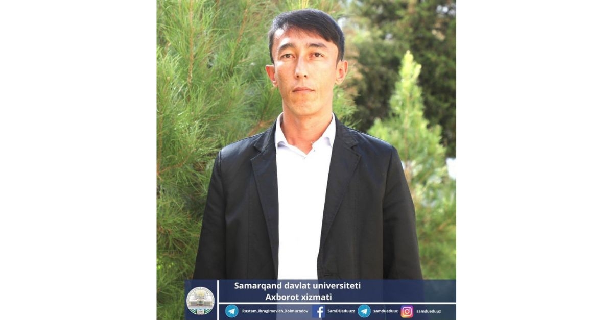 The research of Alisher Aslanov, doctoral student at Samarkand State University, is being implemented into production...