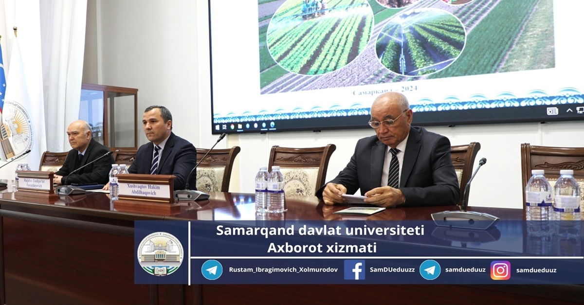 A seminar for farmers of the region was organized at Samarkand State University...