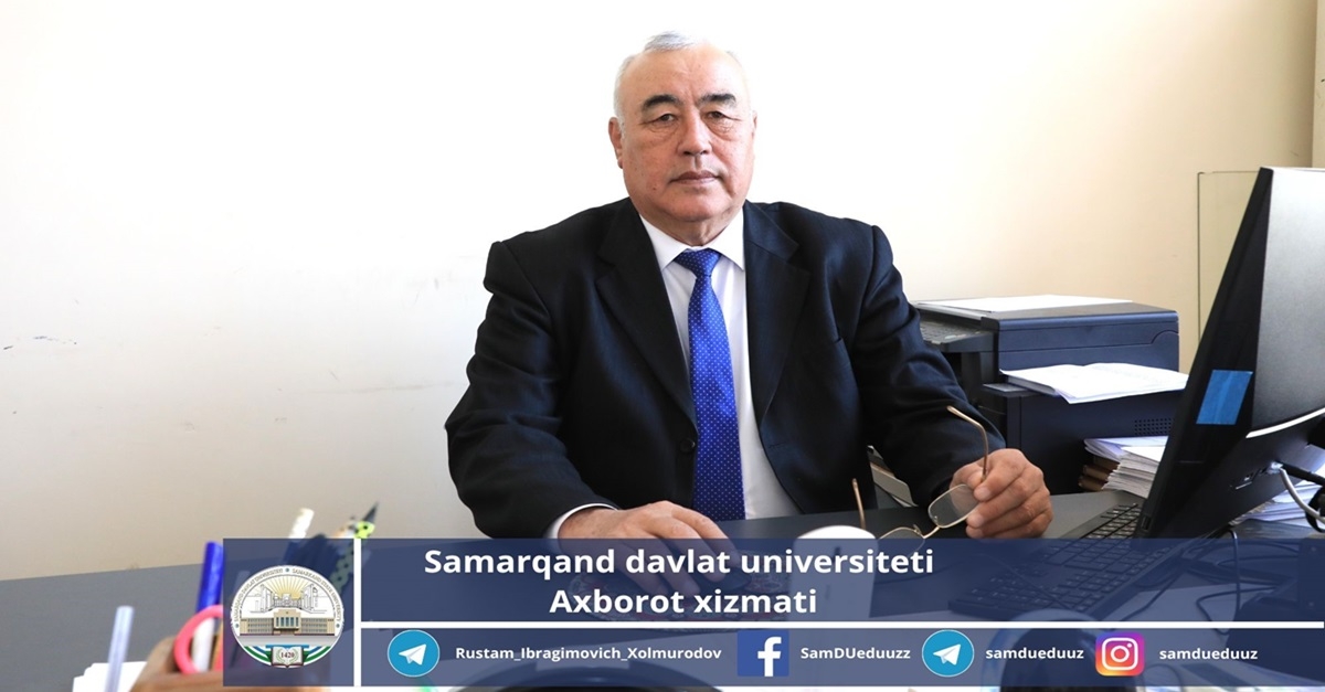 Devoted to science: Professor Bakhtiyor Khuzhayorov