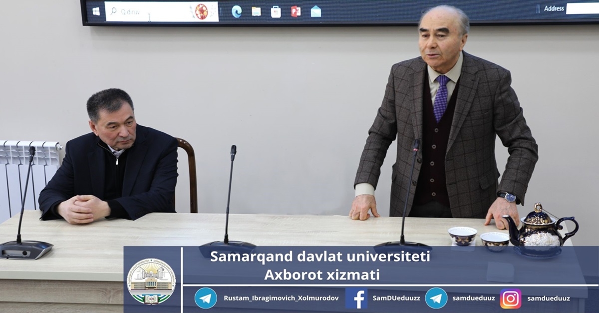 The Chairman of the Higher Attestation Commission visited Samarkand State University...