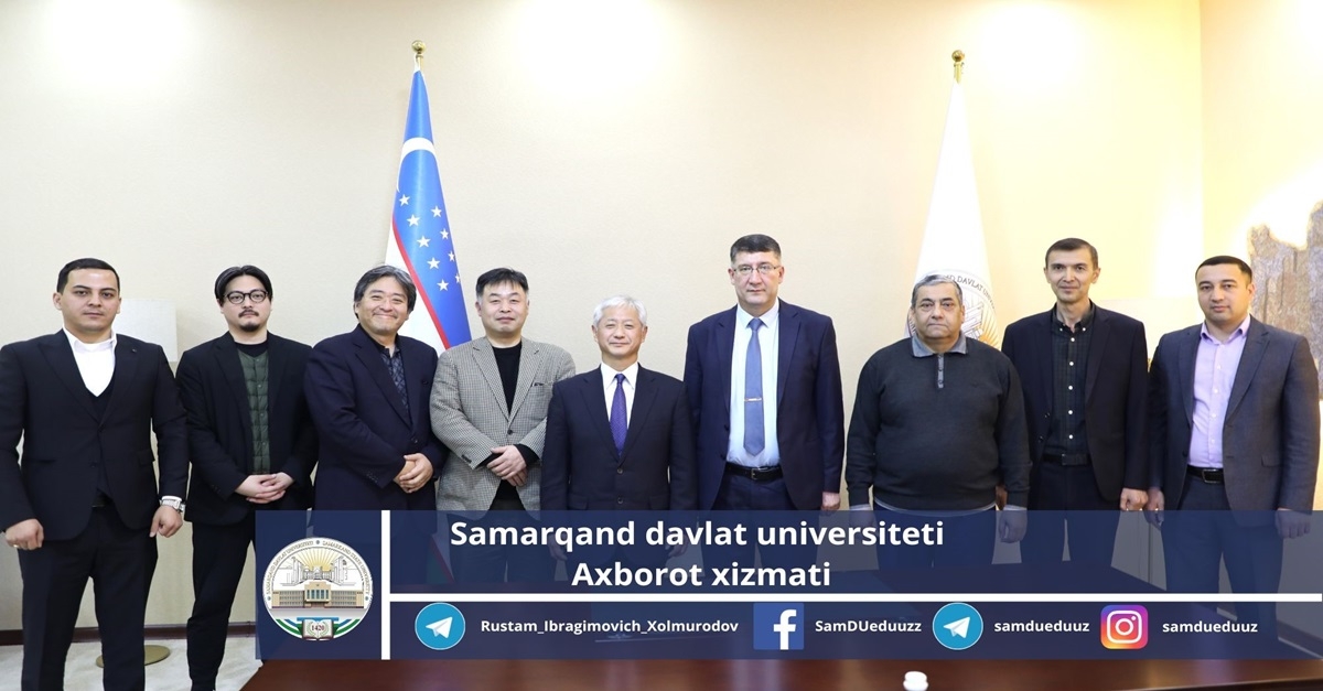 Samarkand State University was visited by a delegation led by the manager of the Japanese company 