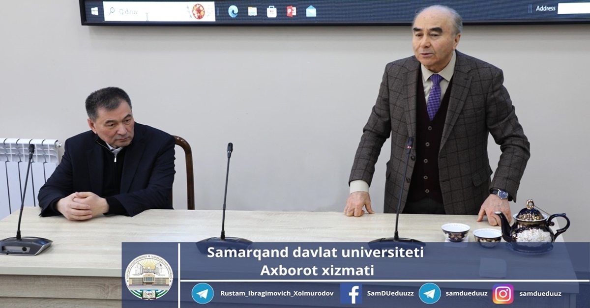 Oliy attestatsiya komissiyasining raisi Samarqand davlat universitetida bo’ldi…