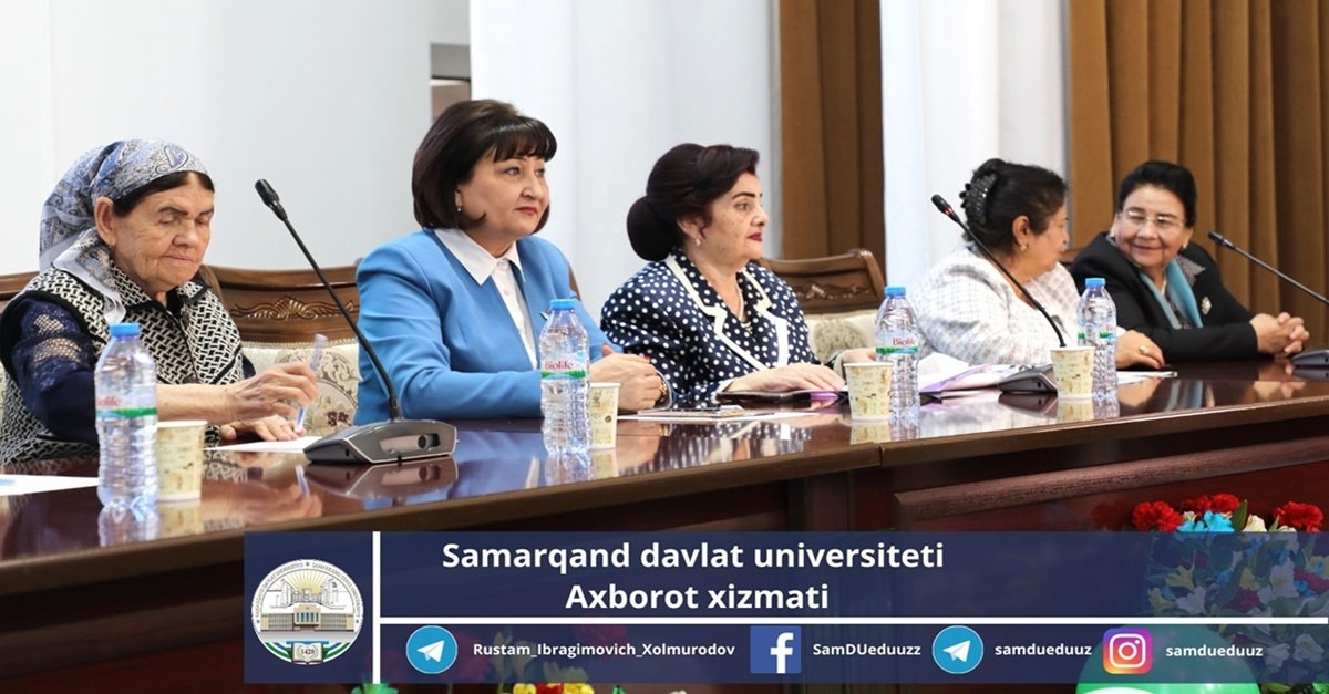 Samarqand davlat universitetida “Xotin-qizlarning ilm-fan taraqqiyotidagi o‘rni va ahamiyati” mavzusida konferensiya bo‘lib o‘tdi…