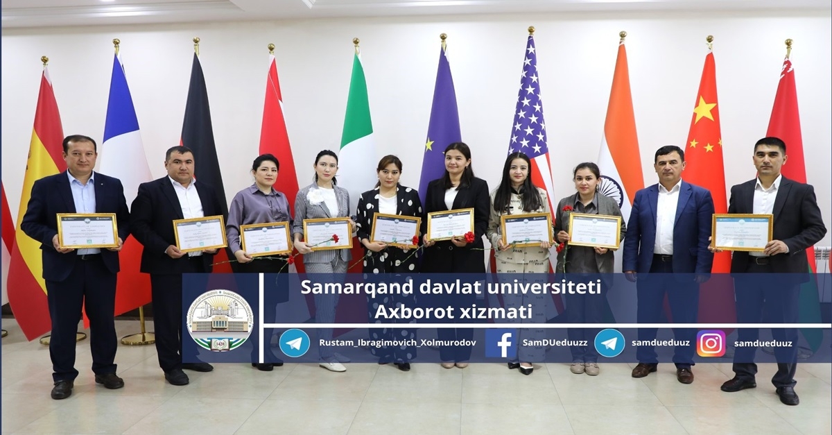 Samarqand davlat universiteti olimlari xalqaro o’quv dasturini muvaffaqiyatli yakunladi…