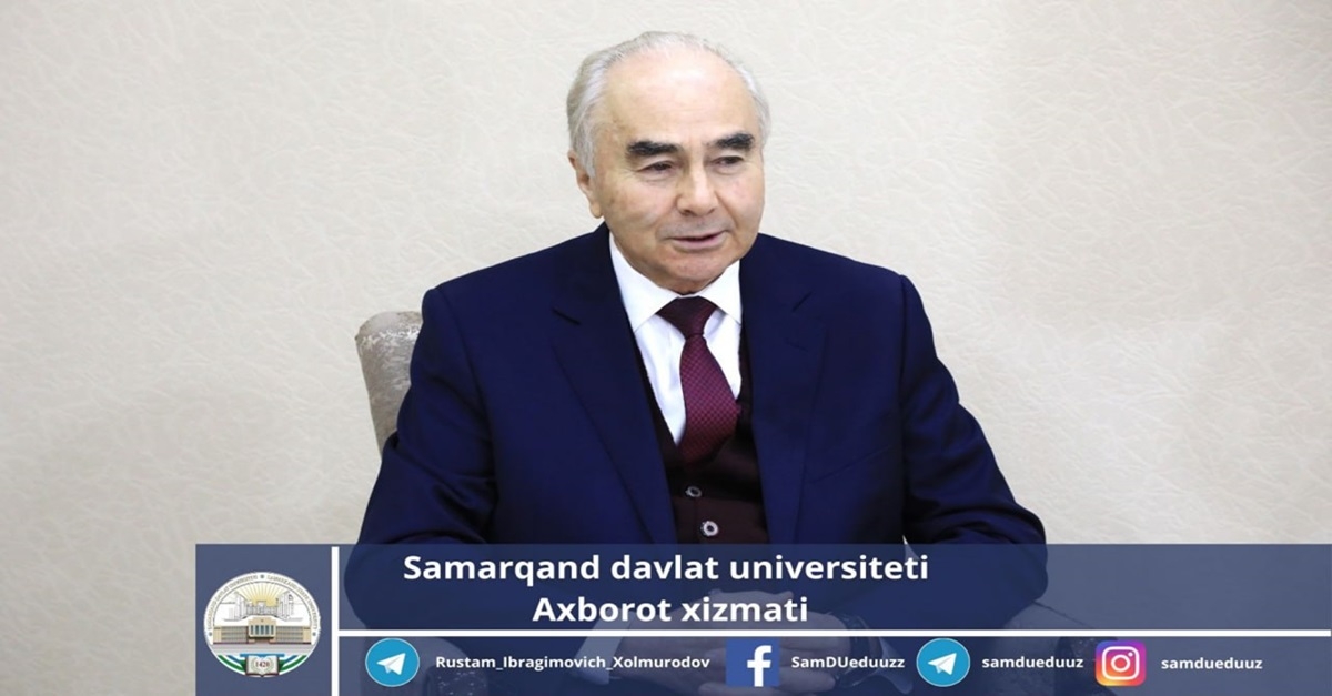 Samarqand davlat universiteti rektori Rustam Xolmurodov Moskva davlat universitetida o‘tkaziladigan xalqaro forumda ishtirok etadi