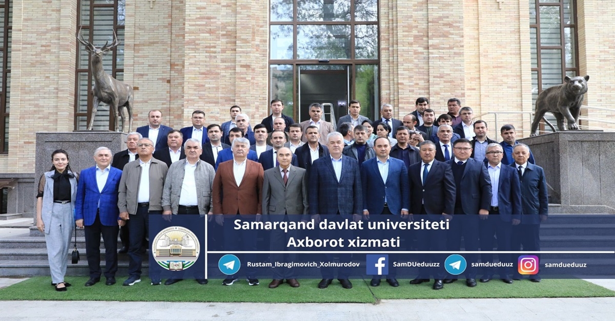 Самаркандский государственный университет произвел большое впечатление на гостей из Таджикистана...