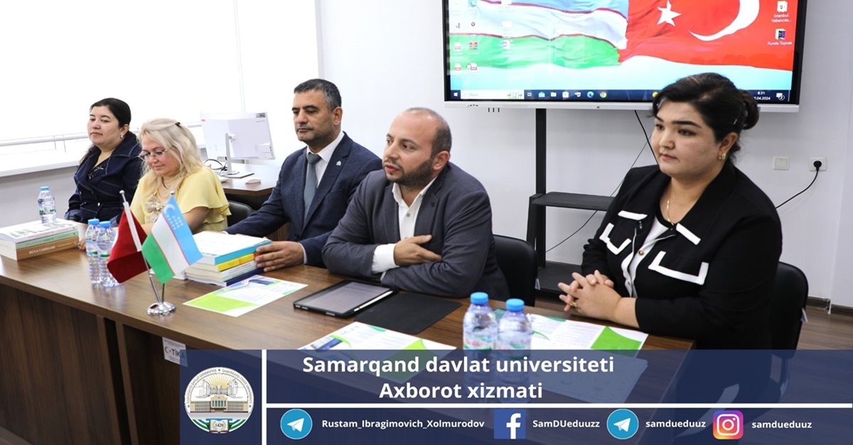 Samarqand davlat universiteti Turkologiya ilmiy tadqiqot institutida “Zamonaviy turkologik tadqiqotlarning dolzarb yo'nalishlari” mavzusida ilmiy seminar o'tkazildi...