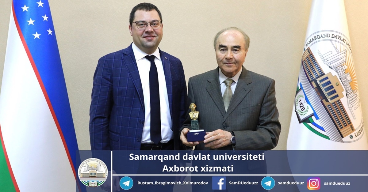 Samarqand davlat universitetiga Tambov davlat universiteti rektori Pavel Moisev boshchiligidagi delegatsiya tashrif buyurdi…