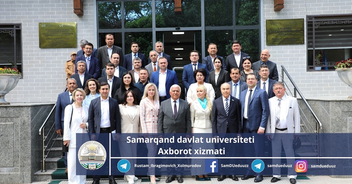 The leadership of the Tambov region visited Samarkand State University...