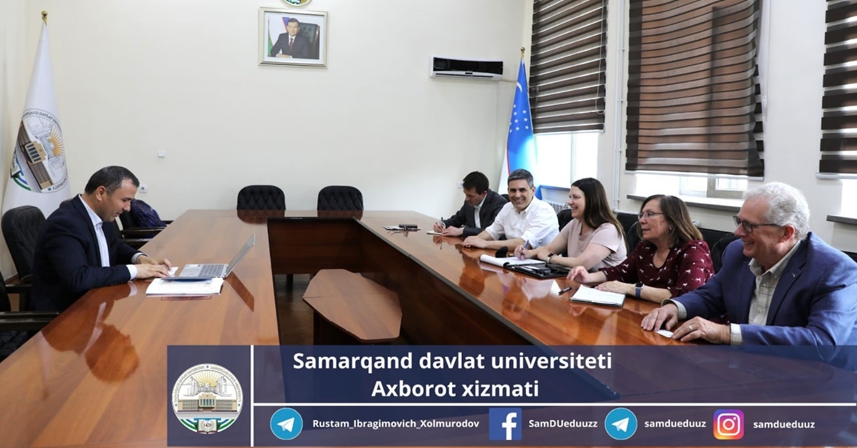 Samarqand davlat universitetiga AQSHning The Stirling Foundation tashkiloti vakillari tashrif buyurdi