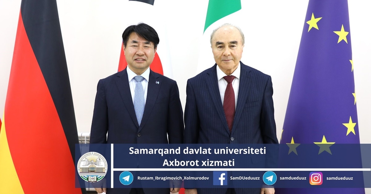 Самаркандский государственный университет будет реализовывать международный проект совместно с Национальным университетом Ханкёнг Южной Кореи...