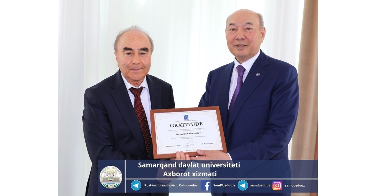 Samarkand State University: a visiting meeting of the board members of the “World Turkish Society of Mathematicians” (TWMS) was held...