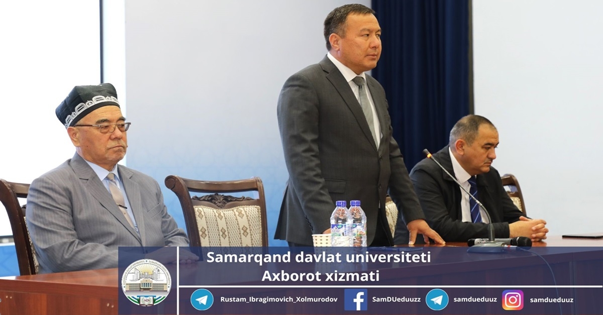 Samarqand davlat universiteti Biokimyo instituti talabalari bilan davra suhbati o‘tkazildi…