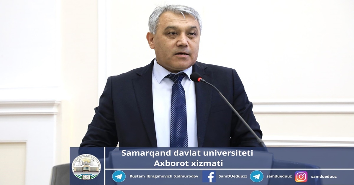 A conference of talented students is being held at Samarkand State University...