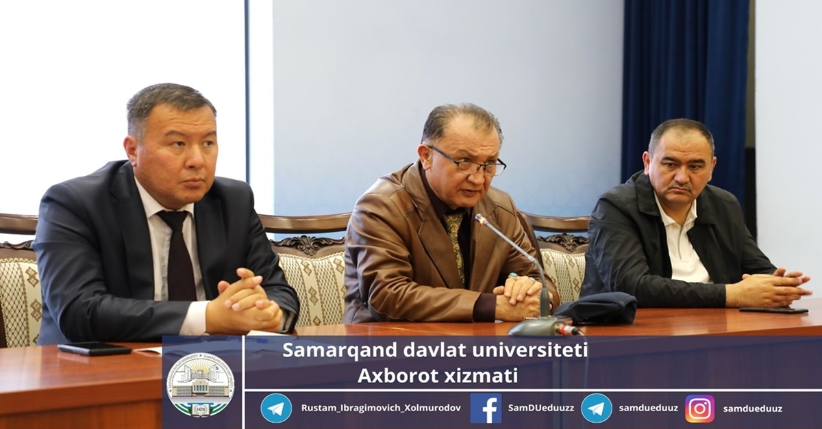 Самарқанд давлат университети филология факултети талабалари билан давра суҳбати ташкил этилди...