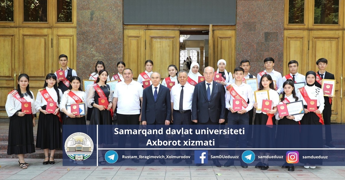 Samarqand davlat universiteti akademik litseyi bitiruvchilariga diplom topshirildi…