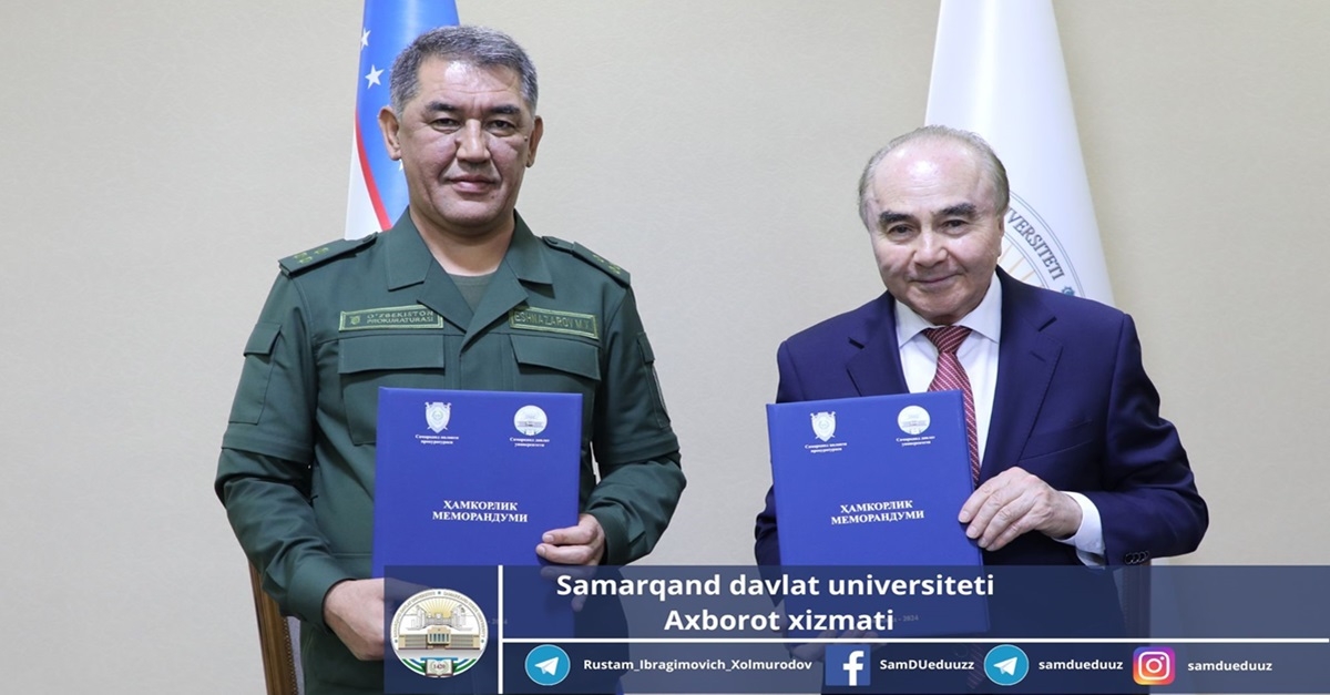 Самарқанд давлат университети ва Самарқанд вилоят прокуратураси ўртасида меморандум имзоланди...