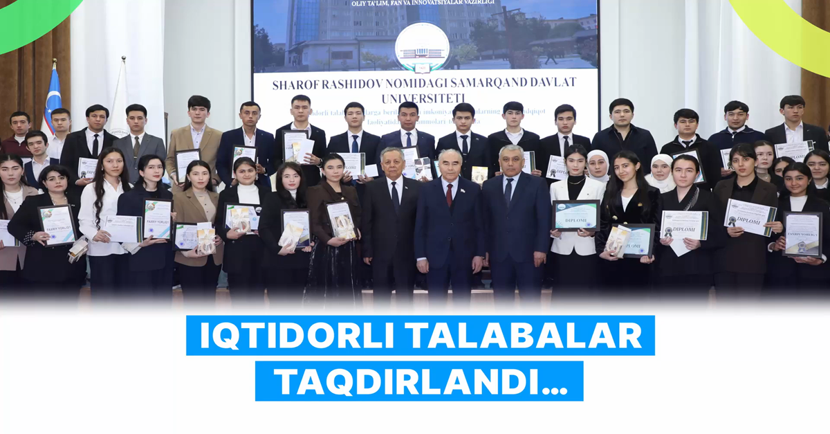 Talented students were awarded...