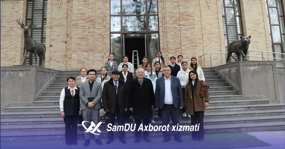 Қўшработлик ўқувчилар Самарқанд давлат университетида