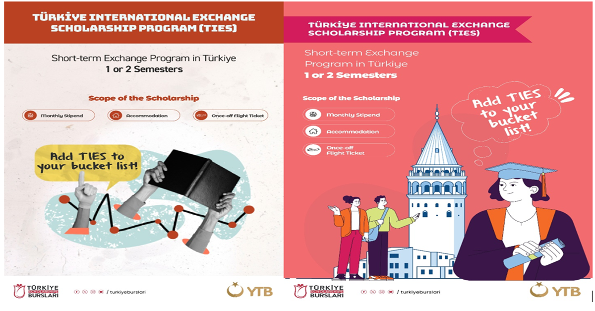 Announcement of the TIES Academic Mobility Program (Türkiye International Exchange Scholarship Program)