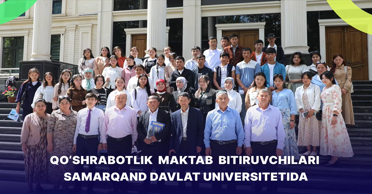 School Graduates from Qo‘shrabot District at Samarkand State University